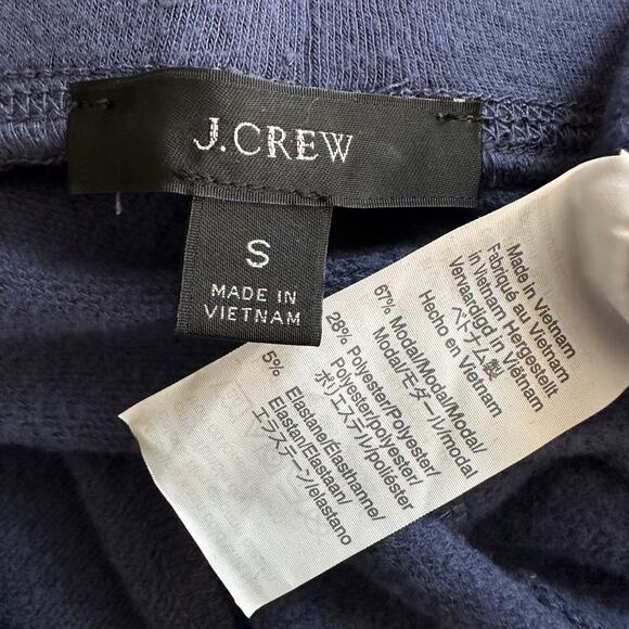 J Crew Fleece Joggers Small Blue Cloud Soft Loungewear Athleisure Preppy  EUC - Picture 8 of 10